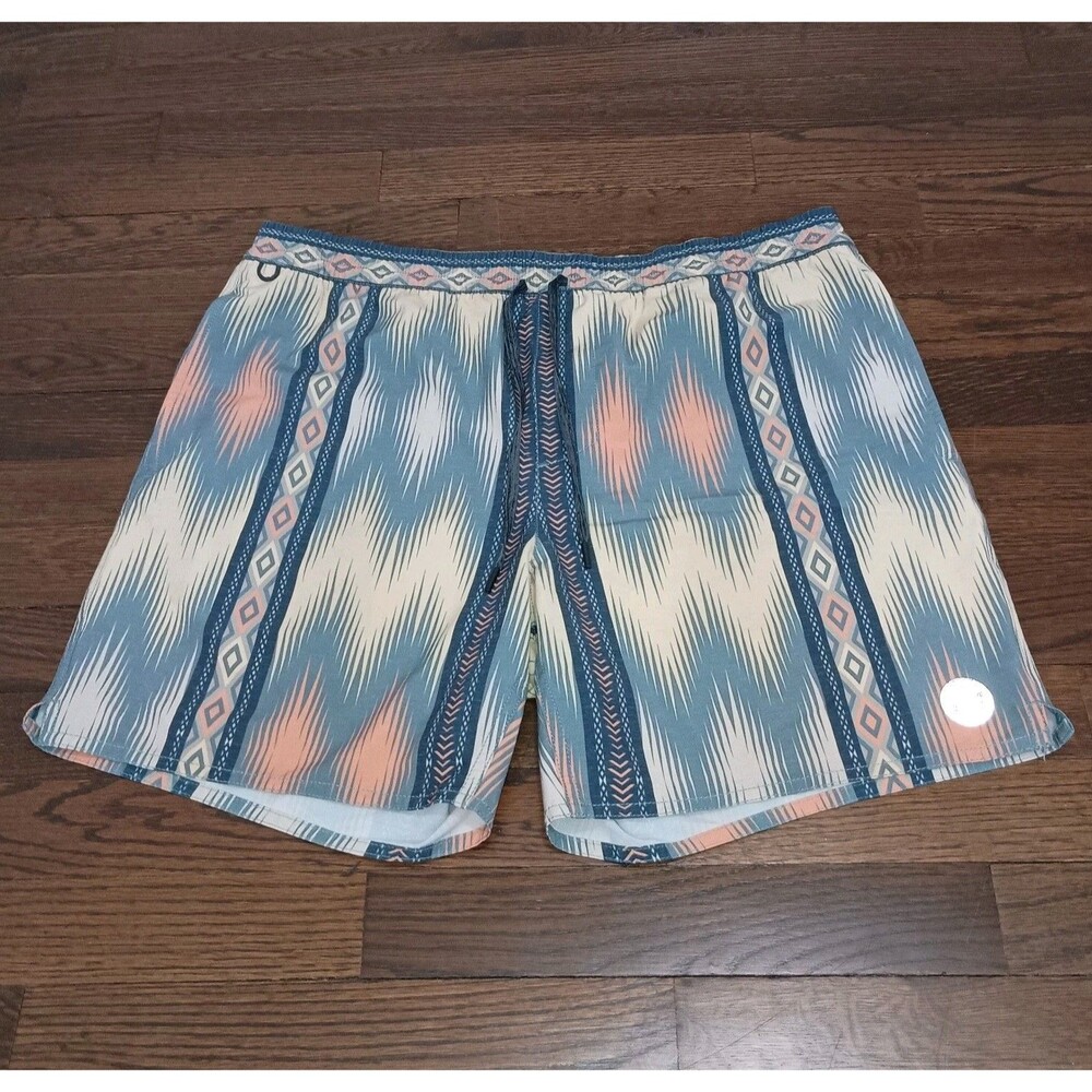 Roark Shorey Board Shorts Mens Large Swim Trunks Tremor Grey Blue Southwestern